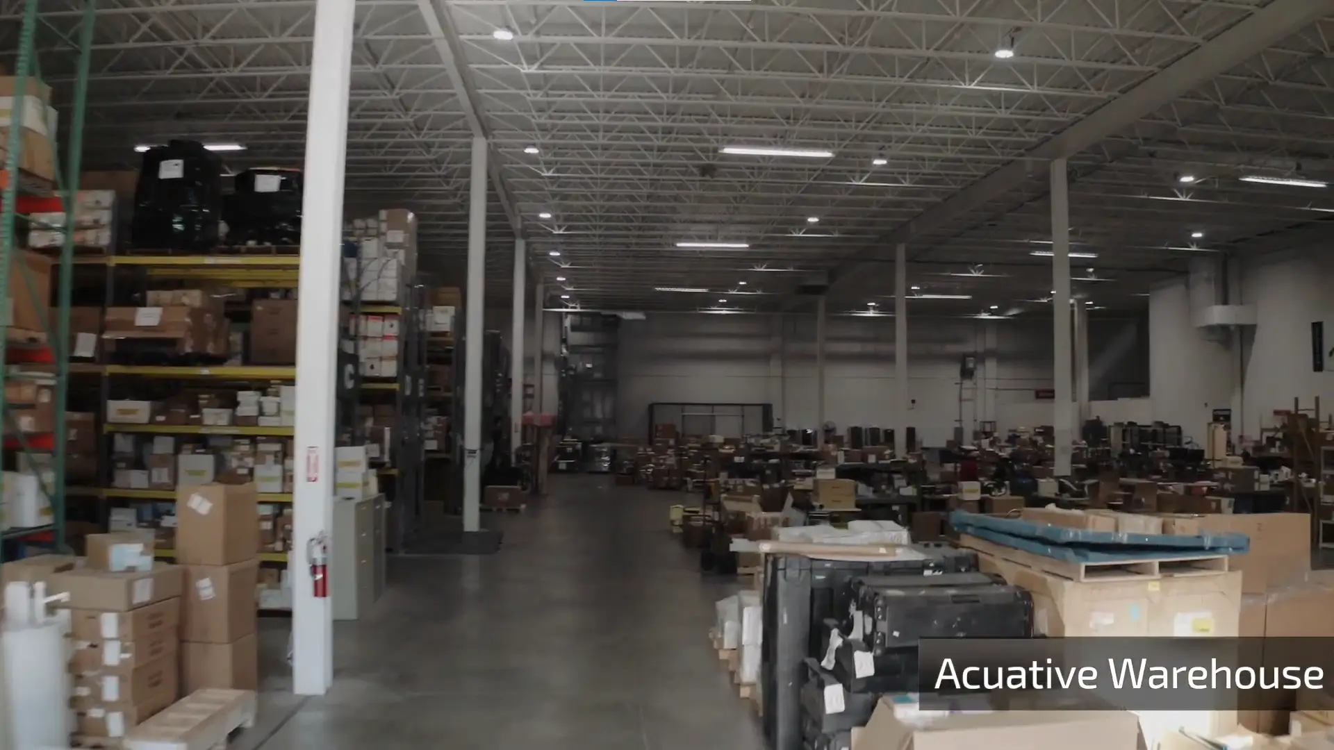 Acuative staging and logistics warehouse