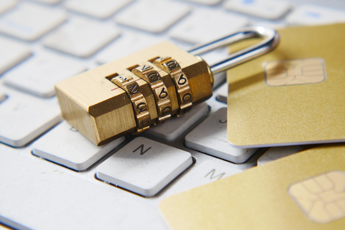 Padlocks representing controlled access to network systems