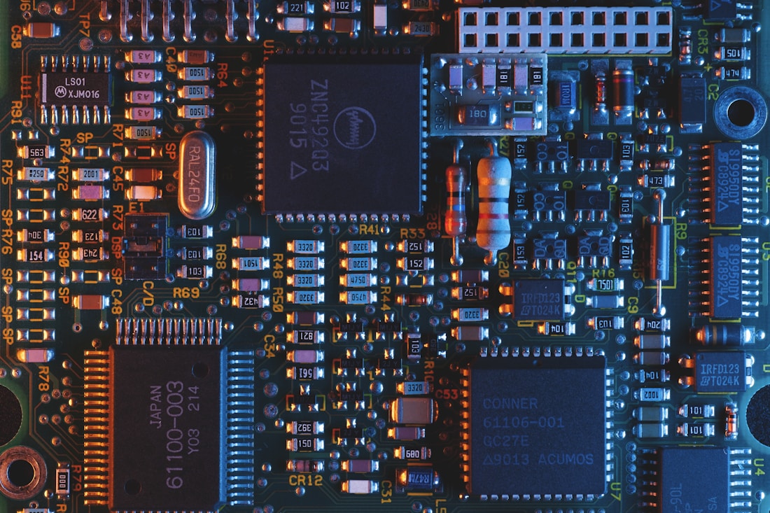 Network hardware close-up