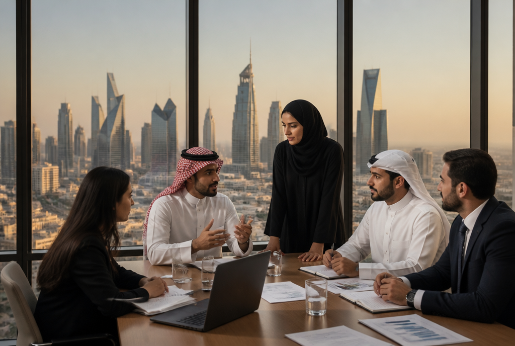 Middle East office skyline