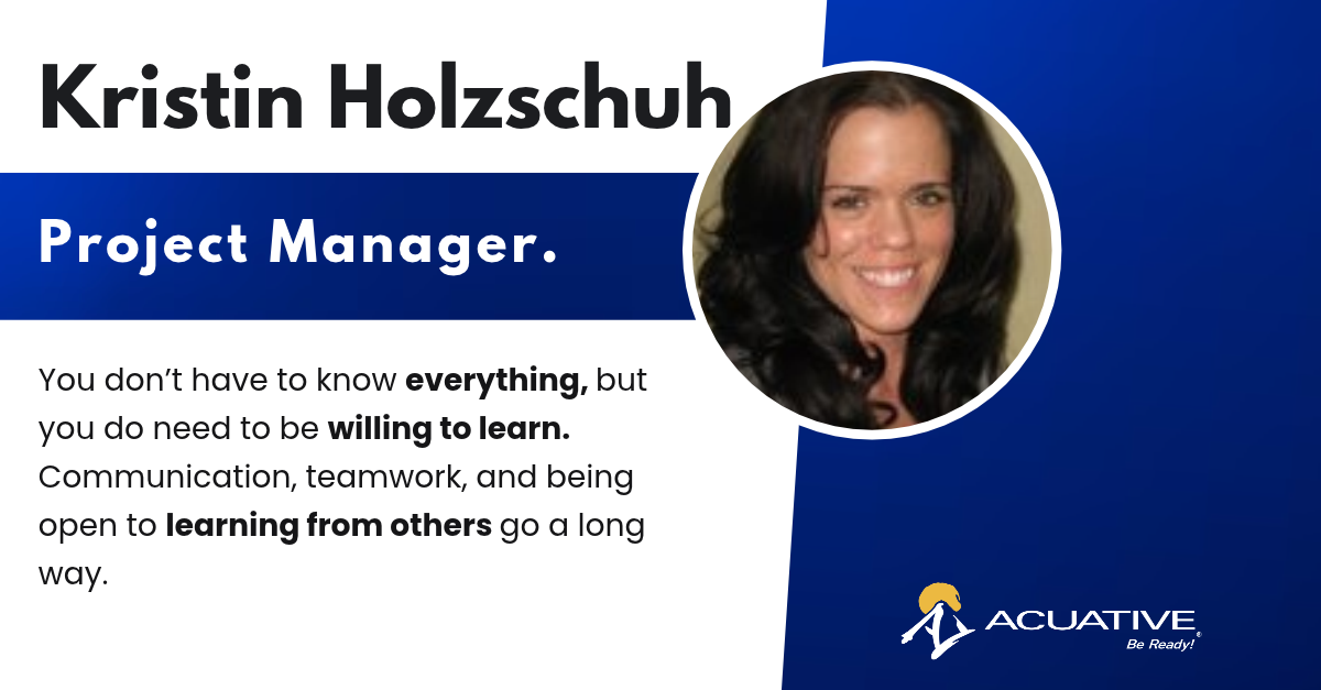 Interview with Kristin Holzschuh, Project Manager