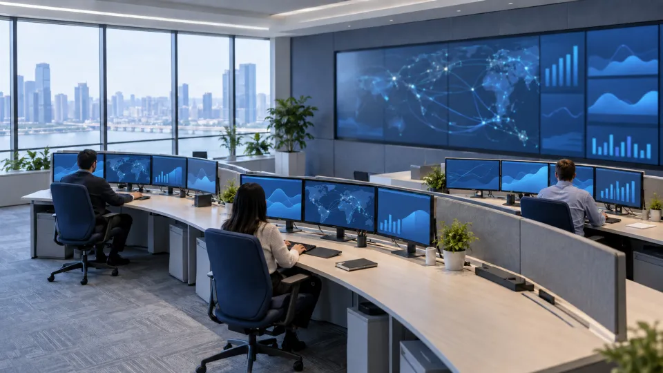 Network operations team monitoring carrier connectivity